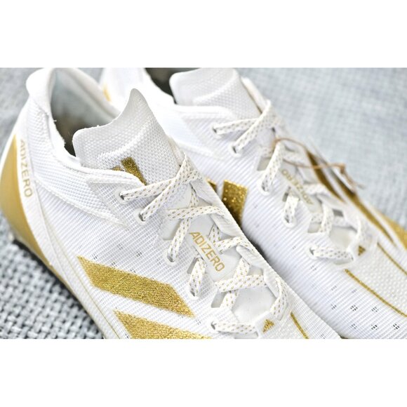 New! Size: 7 Men | ADIDAS Adizero Electric+ White/Gold IE3287 Football/Soccer - Picture 7 of 16